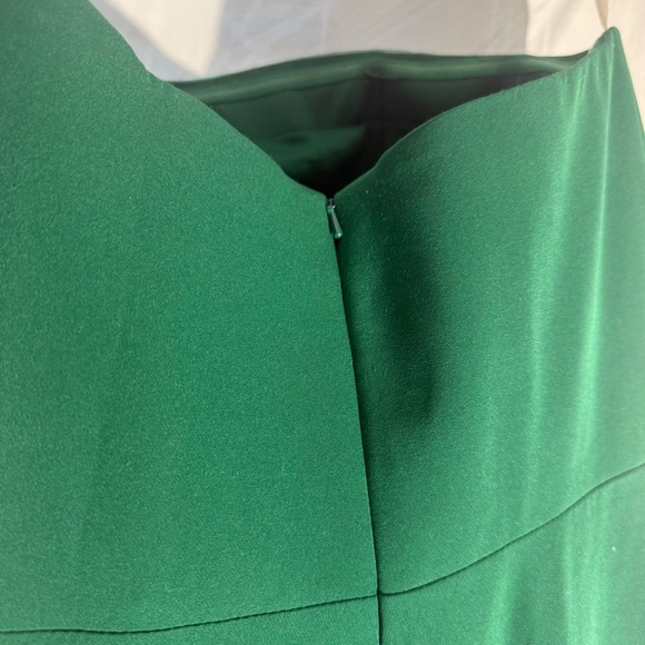 Terani Couture Embellished Dark Green Strapless Maxi Dress Sz 6 - Picture 11 of 13